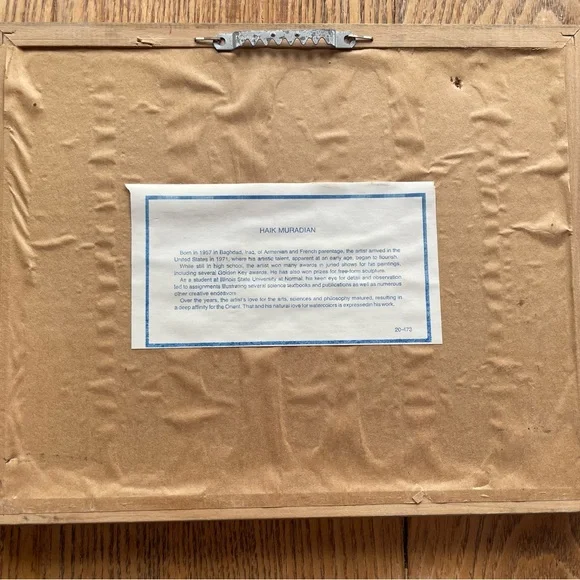 Vintage Haik Muradian Doves & Branches print framed 11 x 9 Home Decor Wall Art - Picture 8 of 9